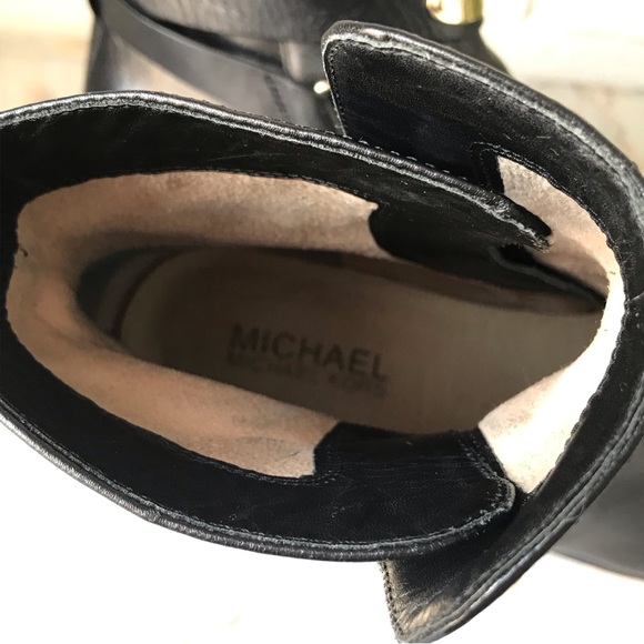 Michael Michael Kors Arley Black Leather Ankle Boots - Picture 9 of 13